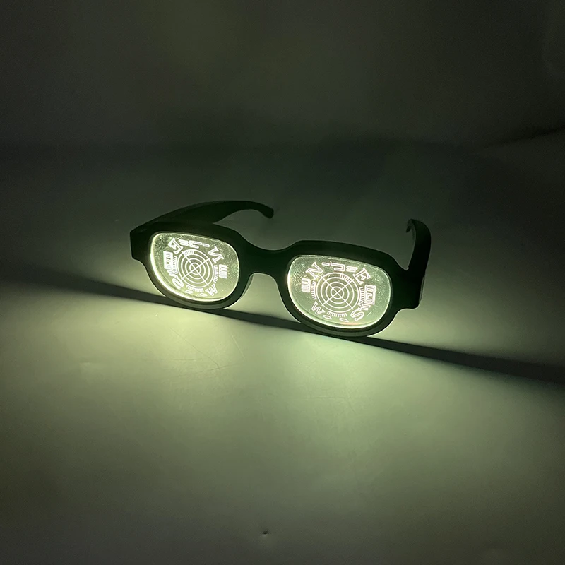 LED Light-Up Glasses Cyberpunk Style Cosplay Accessory for Adults (Generic)