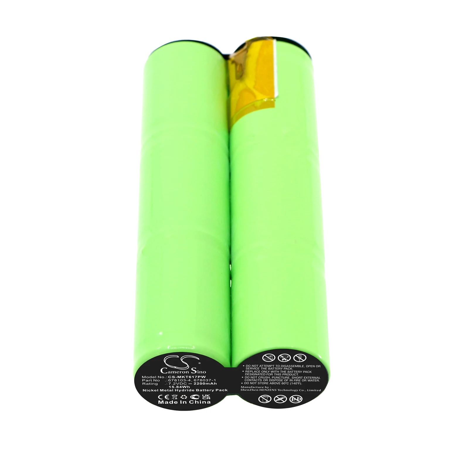 Replacement Battery for Makita  6010SD, 6010SDW, 6070D, 6076DW, 6170D, 6176D, 6176DW, 6176DWF, M001 678037-1, 678103-4 7.2V/mA 3