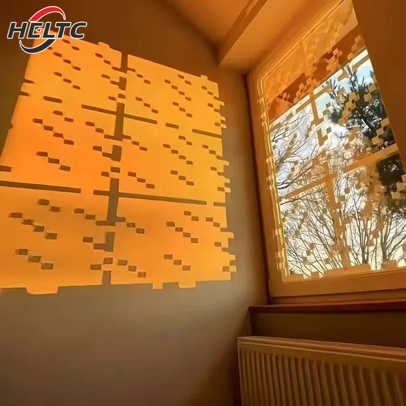 Pixel Style Glass Window Sticker Electrostatic Stickers Home Window Decoration 1/4/8/10/12/20/30pcs