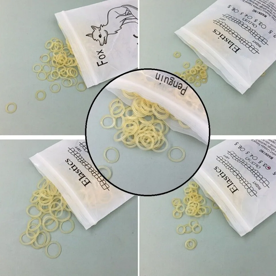 500 Bandas De Goma Elásticas De Ortodoncia Bandas De Goma Dentales