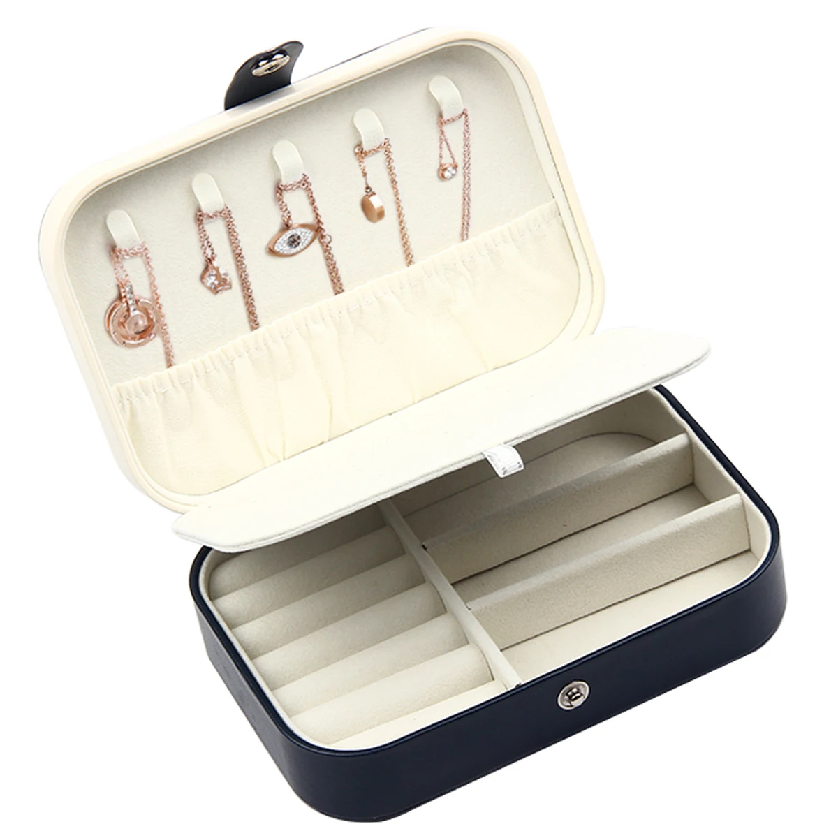 Korean Fresh and Simple Girl Department Earrings Plate Jewellery Box Earrings Ring Multifunctional Jewellery Storage Box