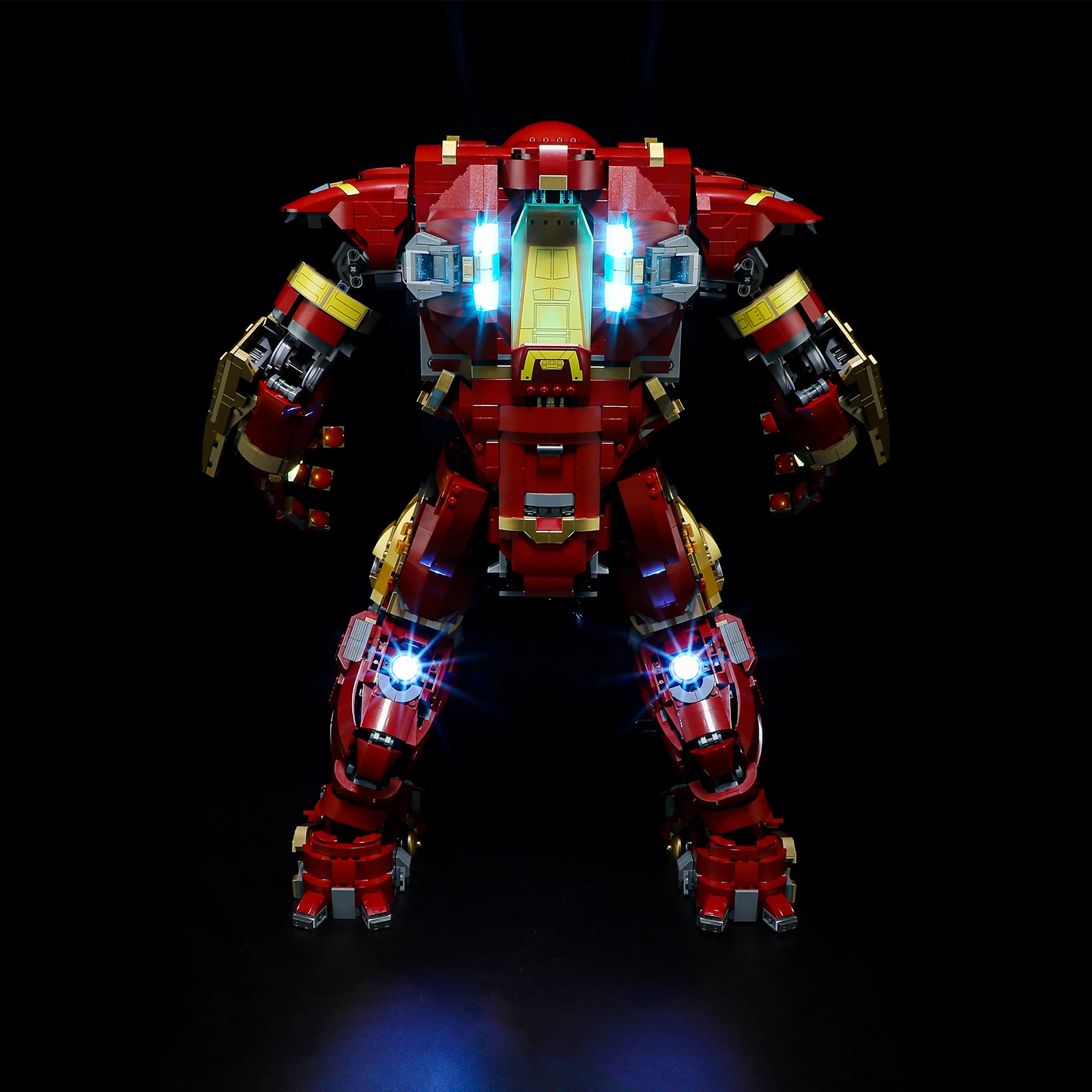 Hprosper 5V LED 조명 76210 Marvel Hulkbuster 장식 램프(배터리 박스 포함)(레고 빌딩 블록 세트는 포함되지 않음)