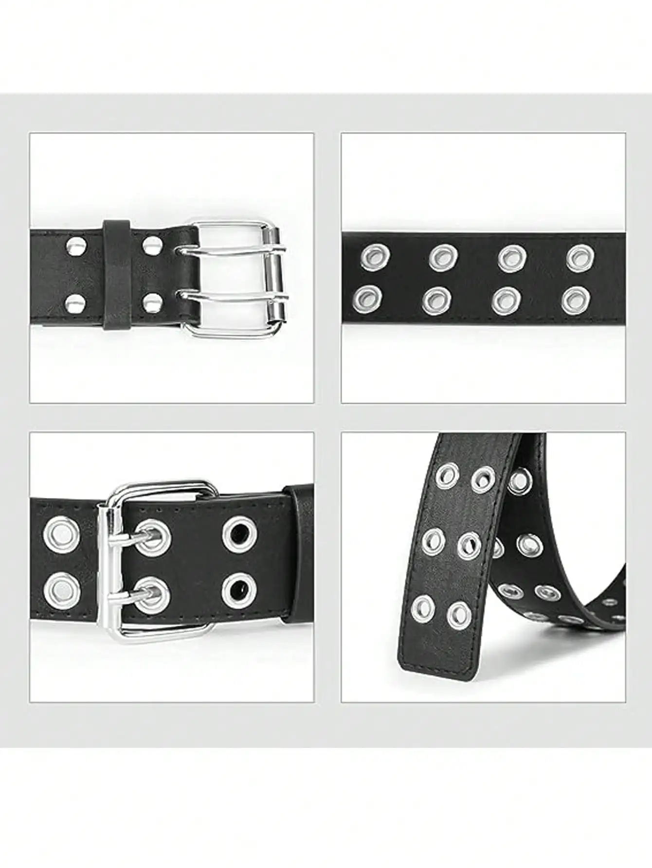 Double riveted hole Belt Adjustable size 110cm