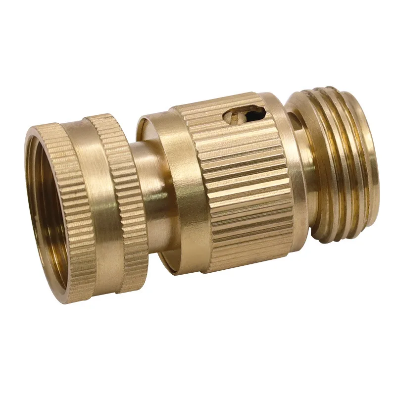20PCS Garden Water Pipe Connection Male Female Connector Accessories American Style Brass 3/4 Hose Quick Connector 6 Point Quick