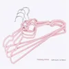 Heart-shaped Flocking Hanger Non-slip Cute Bow Design Simple Creative Hanger Anti-drop Storage Rack 6