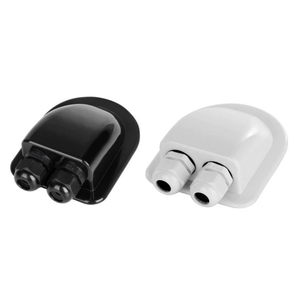 Boîte de presse-étoupe d'entrée à fil unique, panneau solaire, boîte de presse-étoupe d'entrée de fil de toit, câble de camping-car blanc à trou unique, accessoires de voiture de Yacht RV