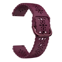 Sporty Silicone Watchband - 18mm Strap for Garmin Active S (Wine)