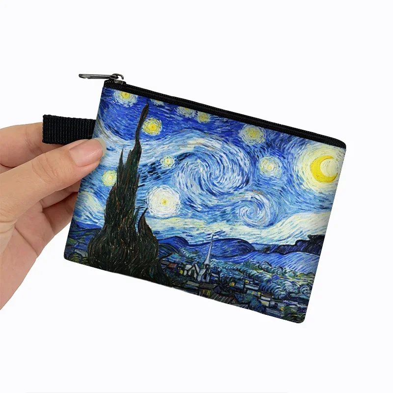 Portefeuille PORTAMONETE Motif Van Gogh 'Nuit étoilée' - Portefeuille Artistique