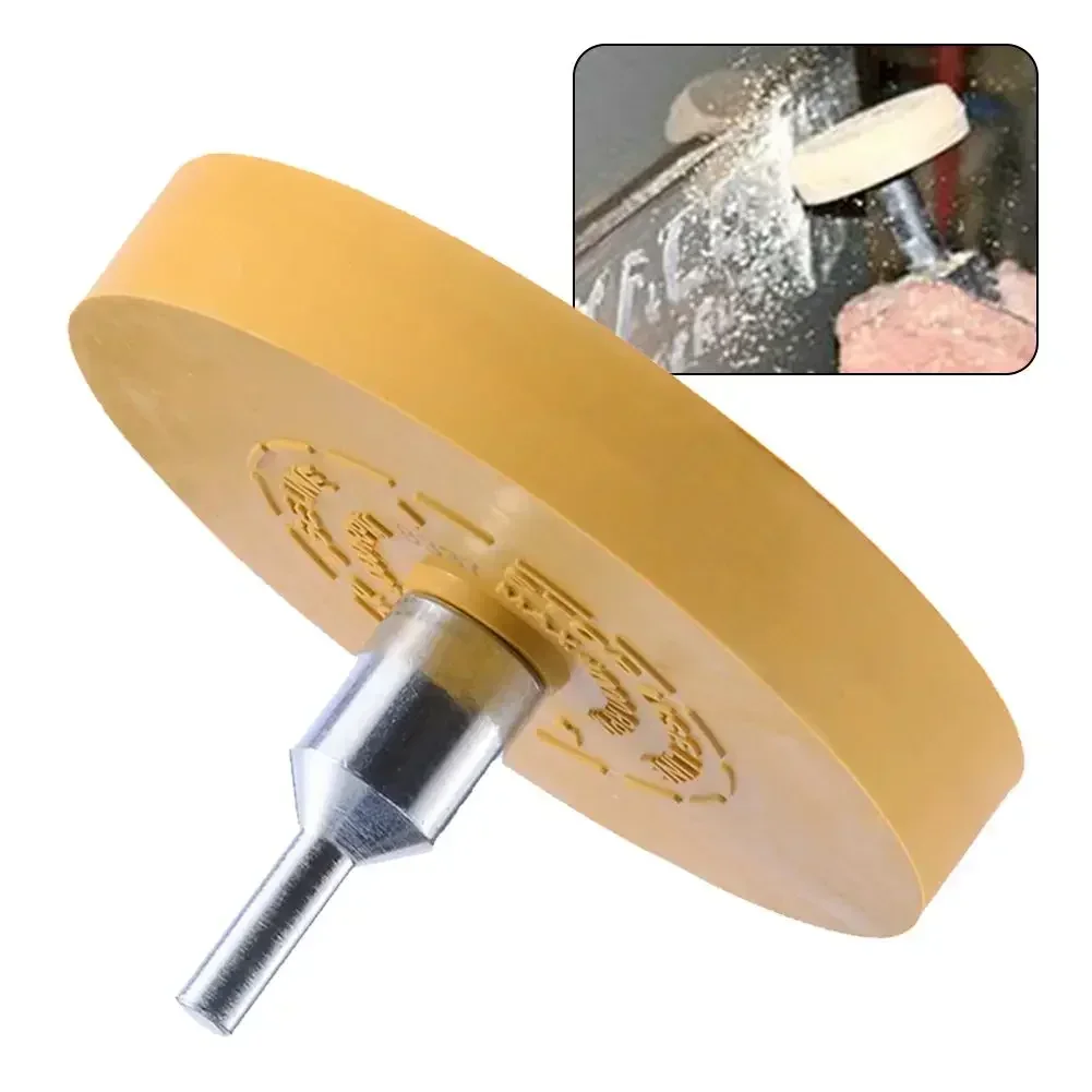 Convenient and Effective 88mm Rubber Eraser Caramel Wheel Threaded Arbor for Easy Compatibility with Electric Drills