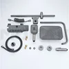 Chrome Piano Bathroom Shower Set SDSN Rainfall Shower Head Brass Sanitary Ware Bathroom Faucet Hot Cold Piano Shower System 6