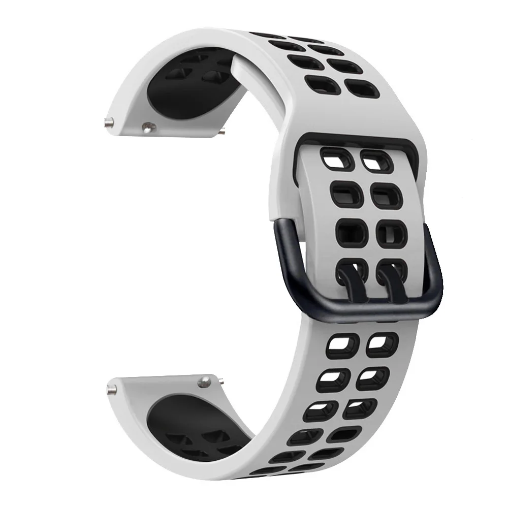Silicone Smartwatch Bracelet Band, 20/22mm - Premium Strap