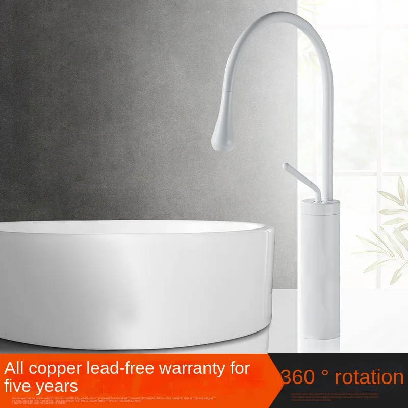 

Hot and Cold Water Stylish Basin Faucet with Chrome Plated and Rotatable Design Short/High Version Available