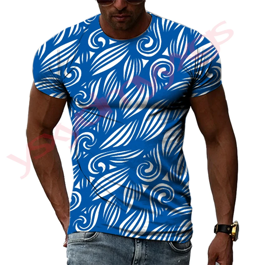 

Summer Tide Water Streak Picture Men T-Shirts Casual 3D Print Tees Hip Hop Personality Round Neck Short Sleeve Quick-Dry Tops