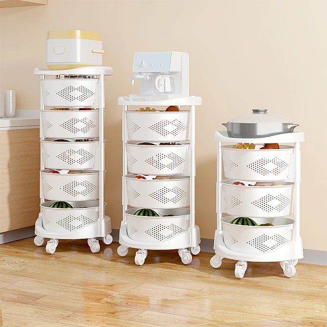슈와츠코리아의 이동식 수납 원형 트롤리: 주방과 생활 공간에 질서 정하기