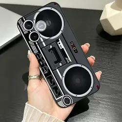 Boombox Flat Graphic Phone Case for Honor X7d 4G (Mix01)