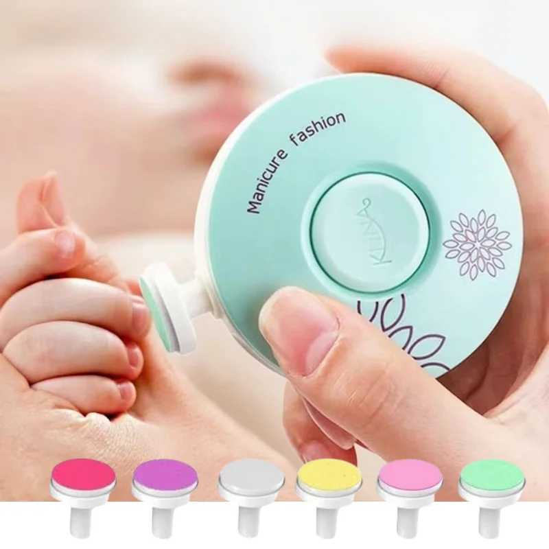 Nail Care Kit Electric Baby Nail Trimmer Polisher Scissors