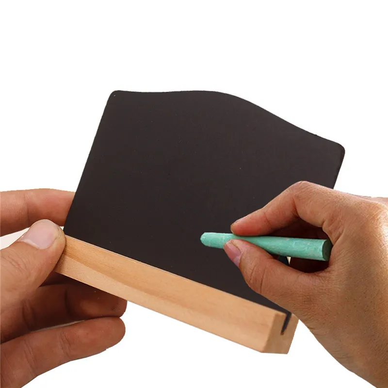 Writing Board Frame Signs Mini Blackboard Double-sided Easel Stand Wedding Base Desktop Slate wooden blackboard wooden chalkboard
