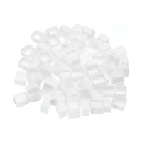 2ml White Watercolor Half Pans, 50 Pack Empty 1/2 Pans Plastic Watercolor Tins for Watercolor Oils Acrylic Painting Travel Tin 1