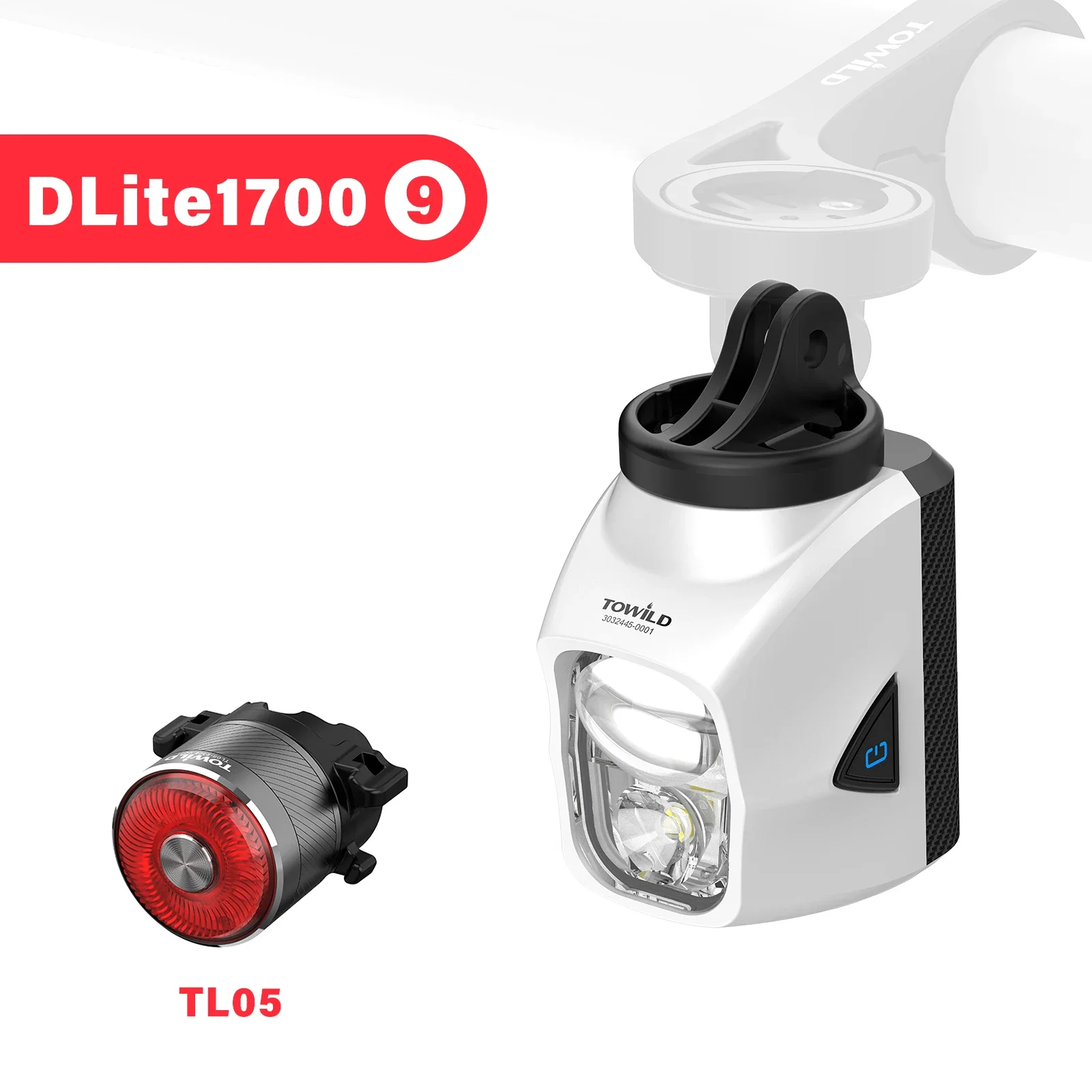 Towild DL1700 LEDライト ホワイト TOWILD DLite1700 Bike Light – Towildbike