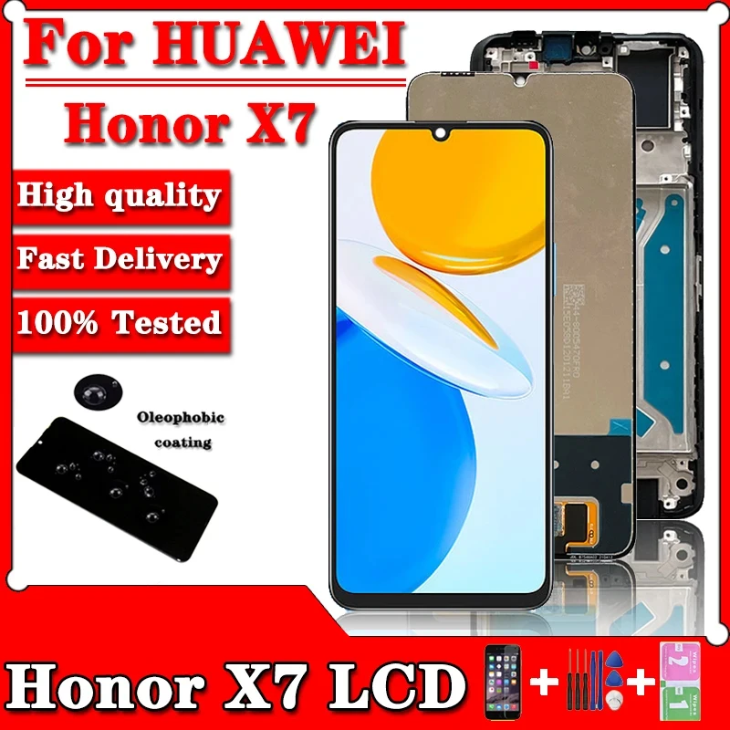 

6,74 ''Новый ЖК-дисплей для Honor X7 с рамкой для Huawei Honor X7 CMA-LX2, ЖК-экран, сенсорный экран, панель, дигитайзер