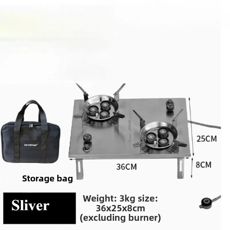 Camping Gas Stove IGT Flat Burner 1 Unit Stove Double Burner 7800W High Power IGT Gas Furance Outdoor Kitchen