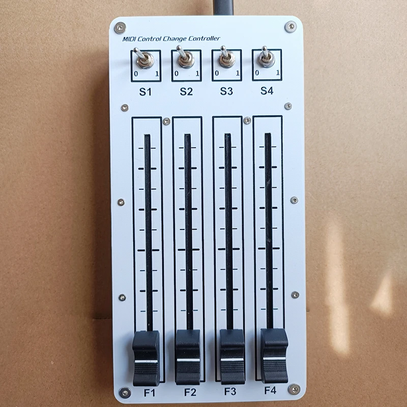 MIDI CC Controller 4 Push 4 Switch 100mm Sliding Fader USB Interface For Computer Music Hosting Software