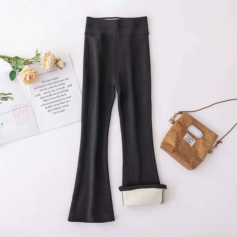 Girls Pants Kids Pants Girls Trousers Girls' Shark Pants Plush Thicken Trousers for Kids Autumn Winter Children's Leggings Teenager Yoga Flared Pants Baby Tights
