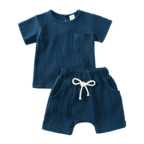 Organic Cotton Toddler & Baby Clothing Set - Unisex 2-Piece T-Shirt & Shorts Outfit