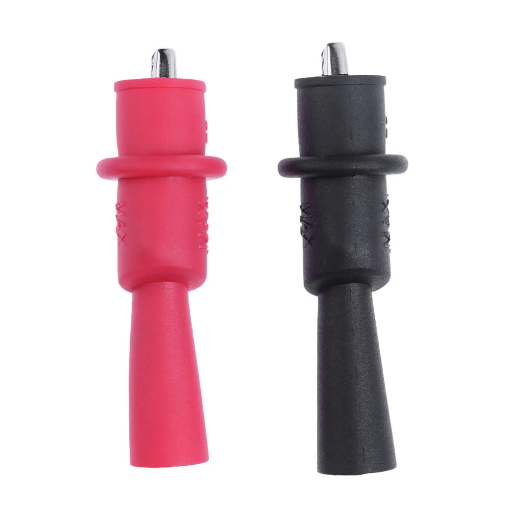 1 Pairs Alligator Clips PVC Rubber Sheath Crocodile Electrical Clamp Detachable Insulation for Multimeter Accessories