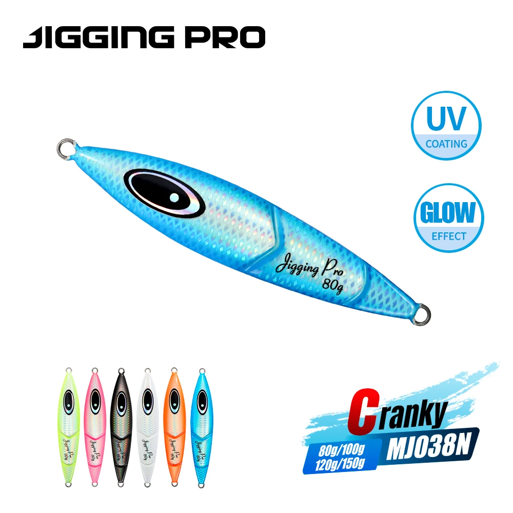 JIGGING PRO 80g 100g 120g 150g Cranky Slow Jigging Lure Saltwater