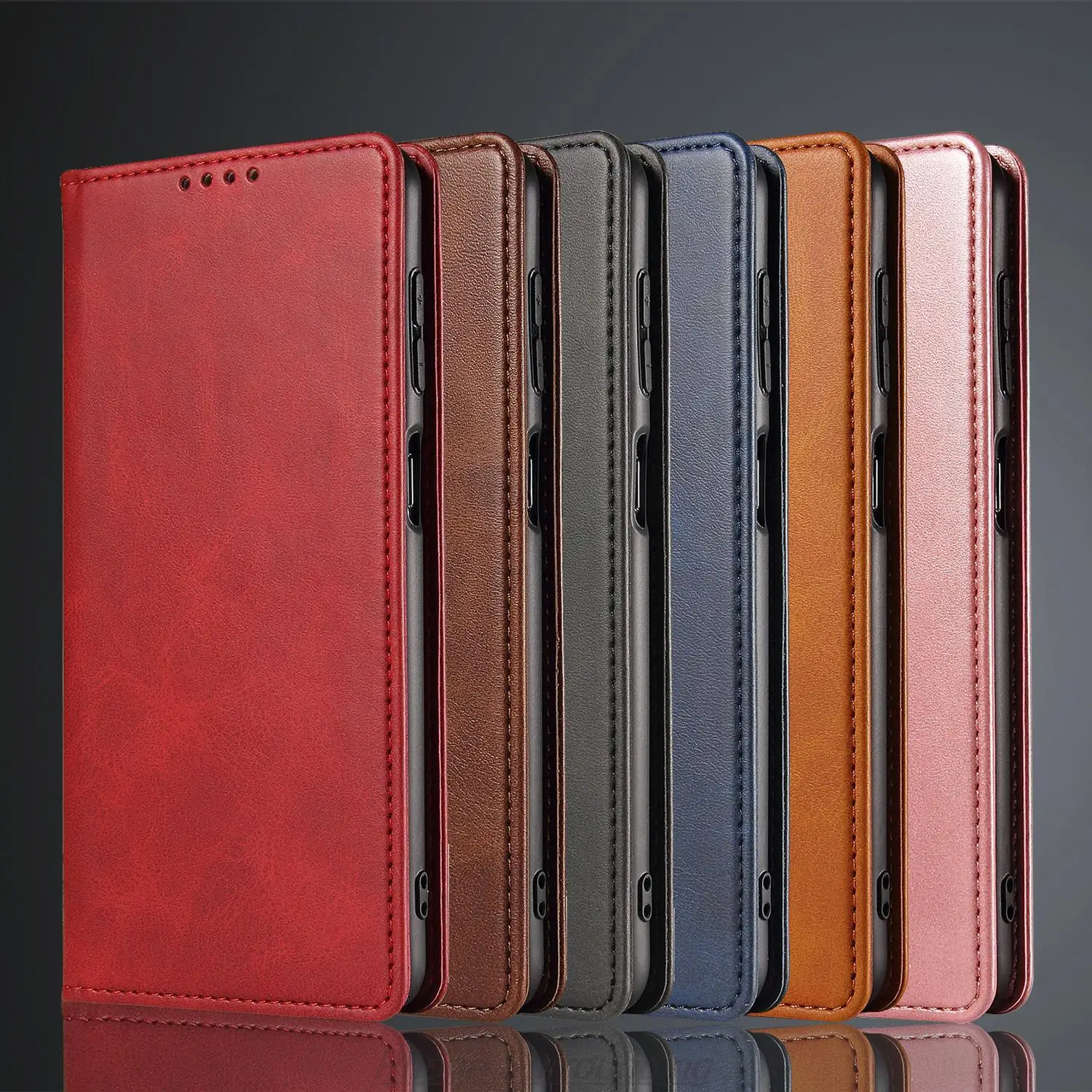 Atração Magnética Capa Case para Huawei Honor 90 Flip Case Titular do Cartão Carteira de Couro Honor90 - Image 5