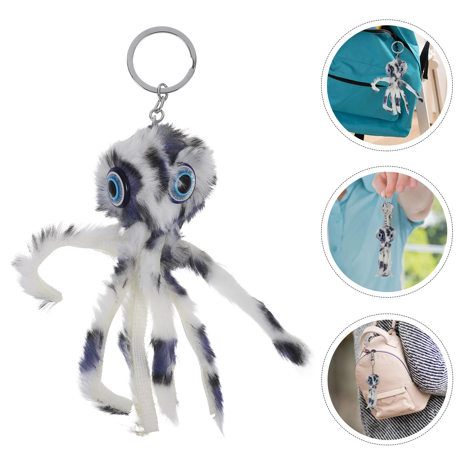 

Plush Keychain Pendant Octopus Hanging Charm Keychain Hanging Ornament Bag Ornament