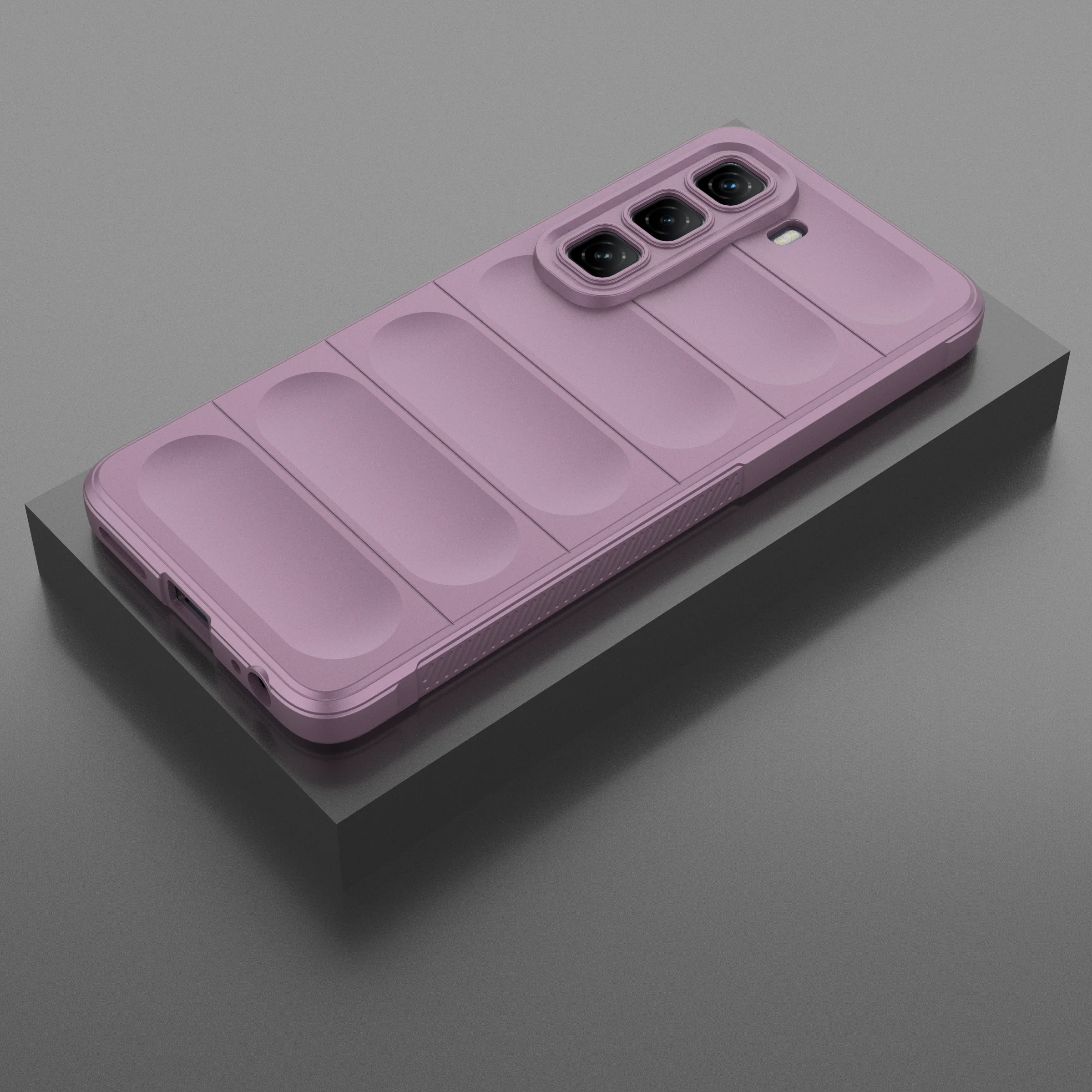 Luxury Soft Silicone Shockproof Bumper Phone Case with Lens Protection Back Cover