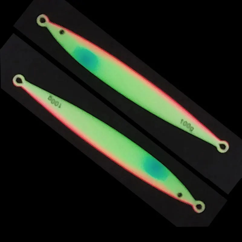 1PC Fast JIg Lure 60g80g100g Fishing UV Glow Jig 3D Print Speed Falling Angler Metal Hard Bait Sinking Jigging Pesca Bait 5