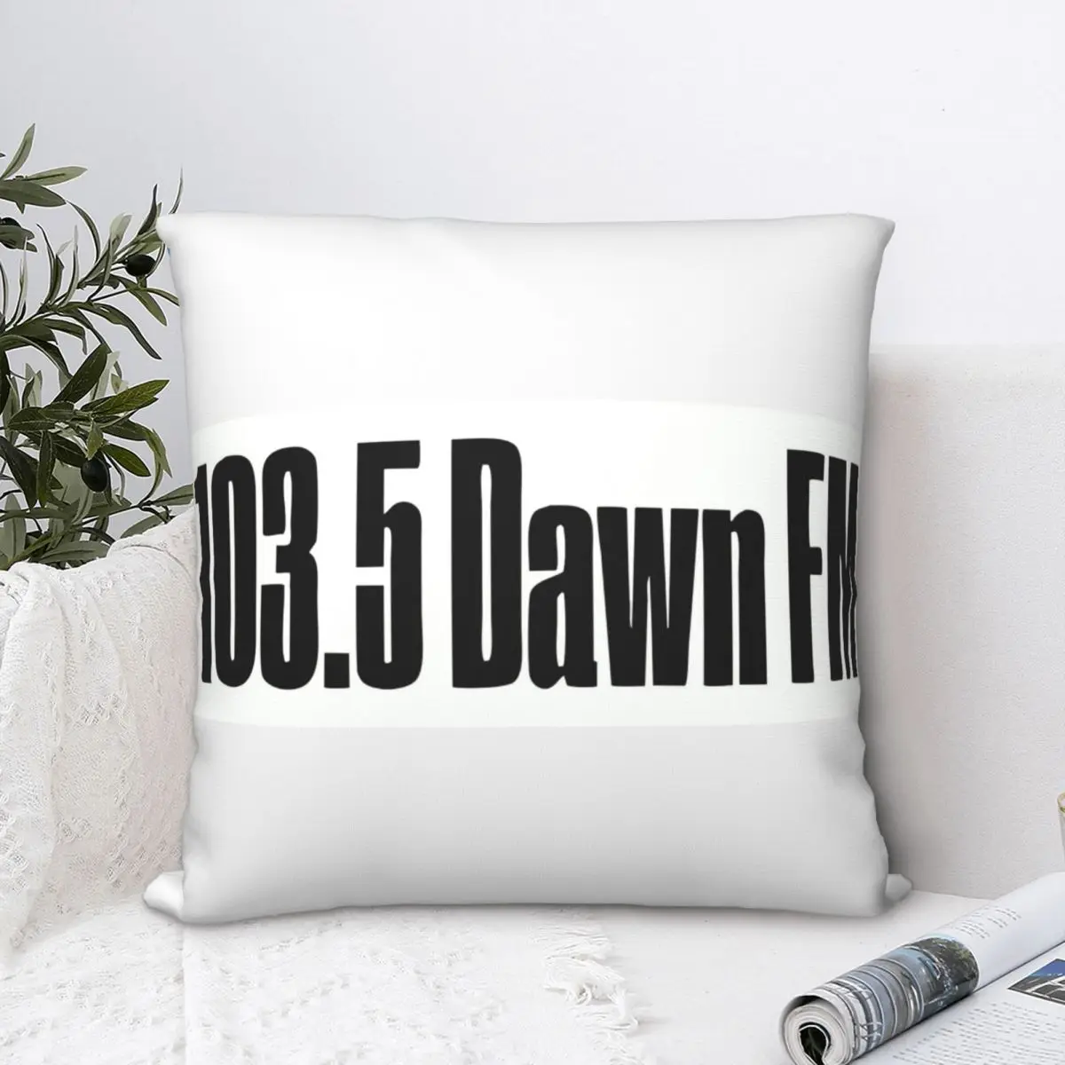 

Classic Radio-DAWN FM Square Pillowcase Polyester Pillow Cover Velvet Cushion Decor Comfort Throw Pillow For Home Living Room