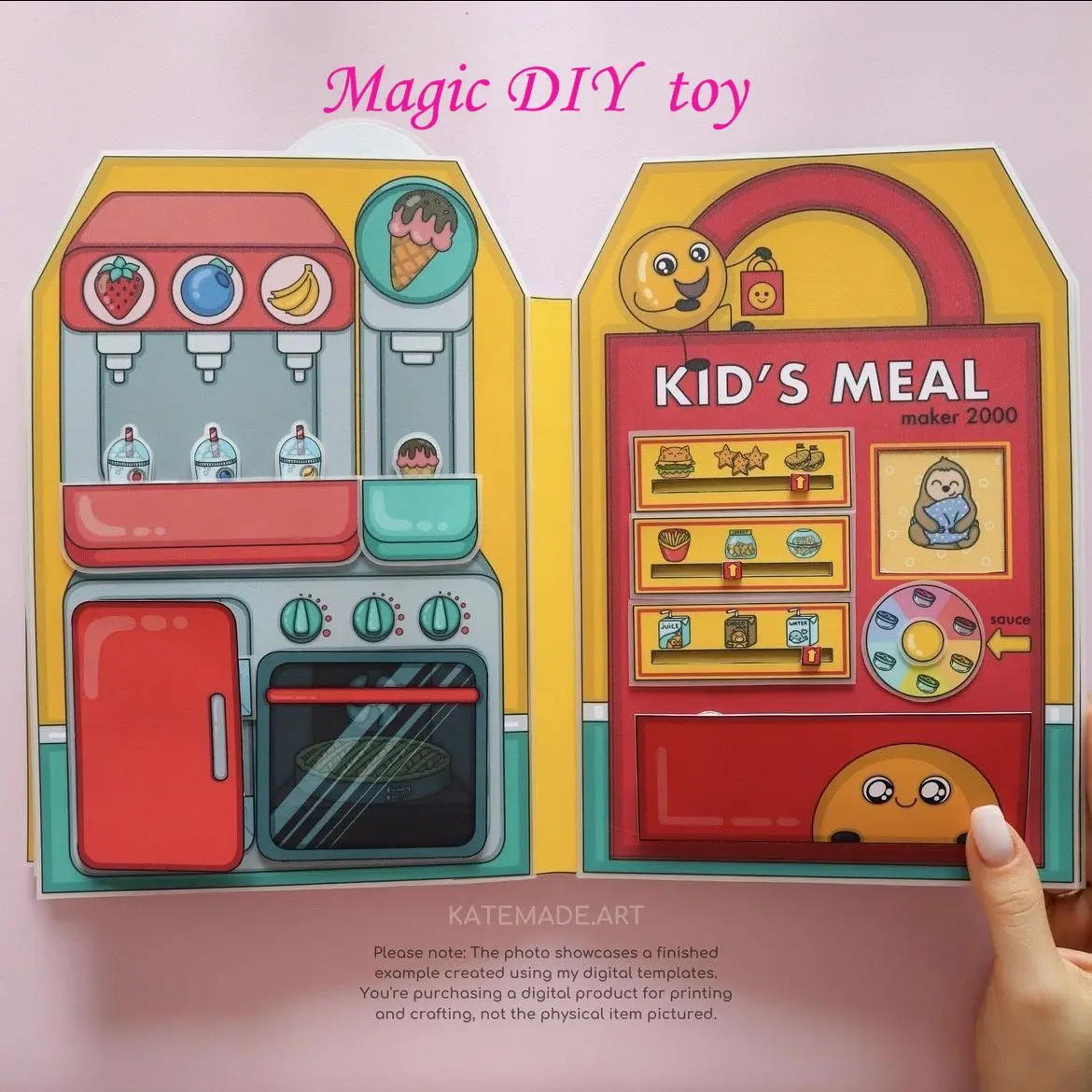 Paper-Doll-Fast-Food-DIY-Quiet-Book-Material-Pack-Parent-child ...