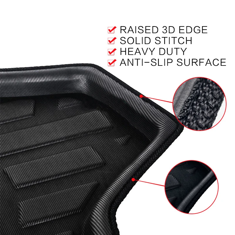 For Ford Mondeo Accessories 2023 2022 2024 Taurus MK6 Car Trunk Floor Mats Waterproof Protect Liner Anti-Slip Cargo Storage Pad