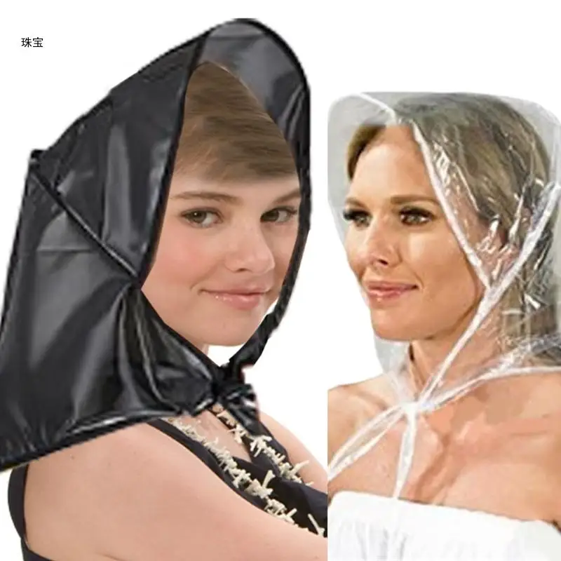 

X5QE Practical PVC Rain Hat for Rainy Weather Wear Waterproof Rain Bonnet Waterproof Rain Bonnet with Full Visors