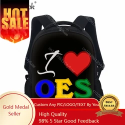 OES Printing Primary School Bag Fashion New Order of The Eastern Star Book Bags Casual Children's Travel Backpack