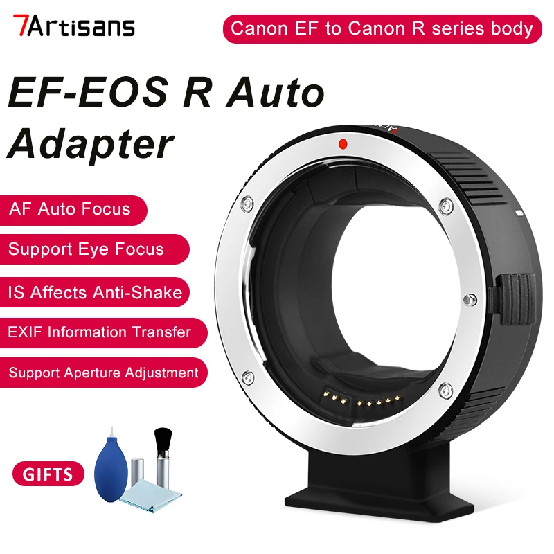 7 Artigiani 7 Artigiani Ef-Eos R Af Eye Focus Adattatore Per Obiettivo Con Messa A Fuoco Automatica Per Obiettivo Canon Ef A Canon Eos R Series Body C