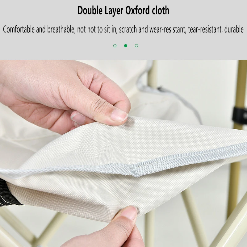 Compact & Portable Outdoor Folding Chair - Sturdy Aluminum Frame with 600D Oxford Cloth, Perfect for Beach, Camping, Picnics & T