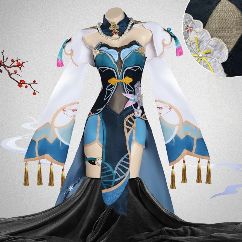 

New Arrival Honkai Star Rail Cosplay Ruan Mei Costume Women Game Cos Outfits Halloween Carnival Party Uniform Suit Wig Full Set