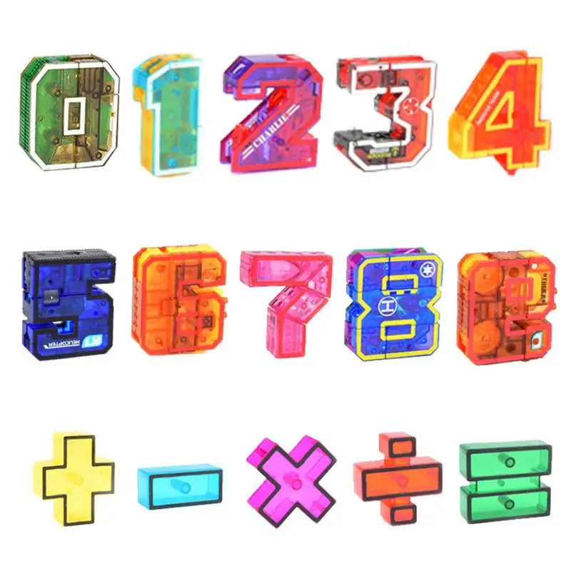 

Цифры-роботы, цифры-роботы, игрушки для детей, цифры блоков для обучения Монтессори, награды для школьных классов, карнавальные призы, Stem математика