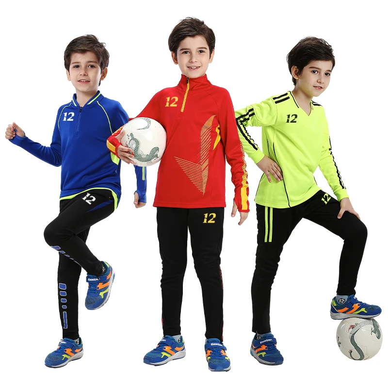 Kids Winter Jacket Outdoor Sportswear Tracksuit Long Sleeves Tracksuit Fitness Running Sports Jogging Football Kids Winter Jacket