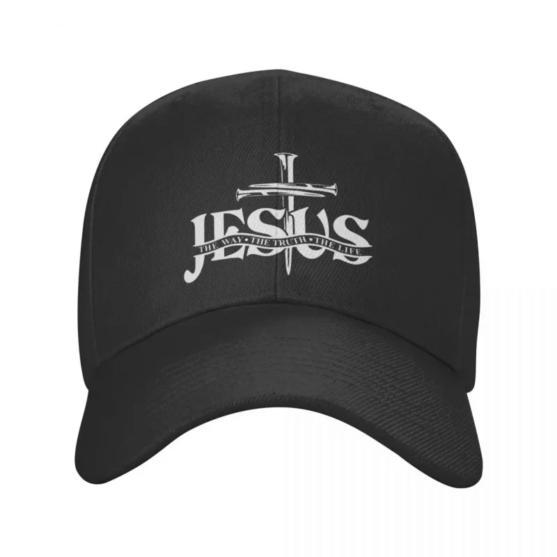 

Jesus The Way The Truth The Life Baseball Cap Adjustable Unisex Religion Cross Christian Faith Dad Hat Spring Snapback Caps
