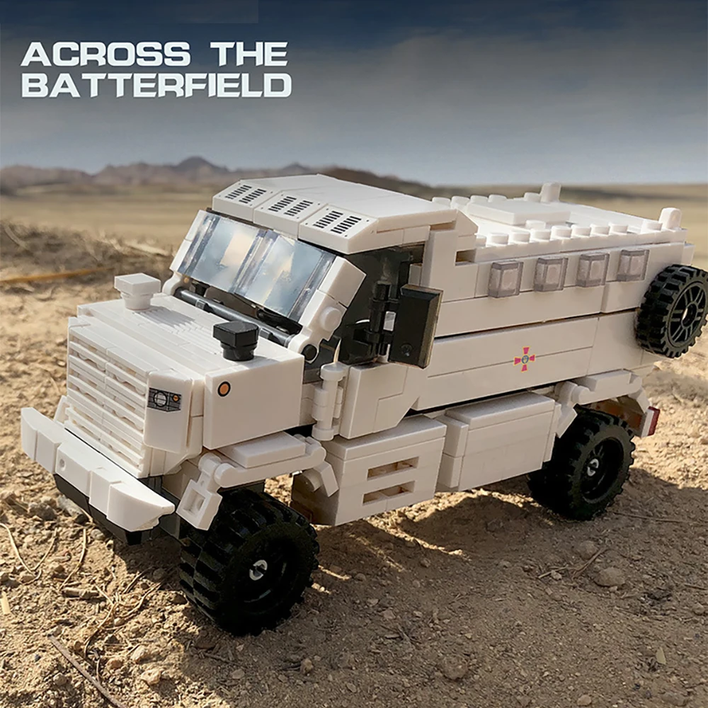 World War 2 Military Army Series Medical Blindato Car Truck Building Blocks Mattoni Set Modello Classico High-Tech Mattoni Giocattoli Regali