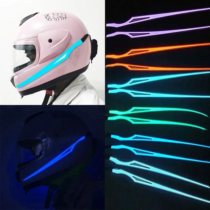 Motorcycle Helmet Night Light Riding Signal EL Strip Flashing Durable Kit Motorcycle Helmet Bar Led Strip Reflector Cold Ligh