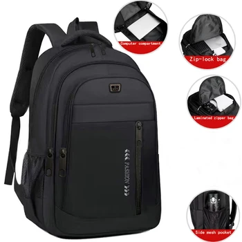 All-purpose Schoolbag - Japanese-style, Large-capacity, Solid-color, Double-shoulder Backpack for Girls, Computer Backpack 1