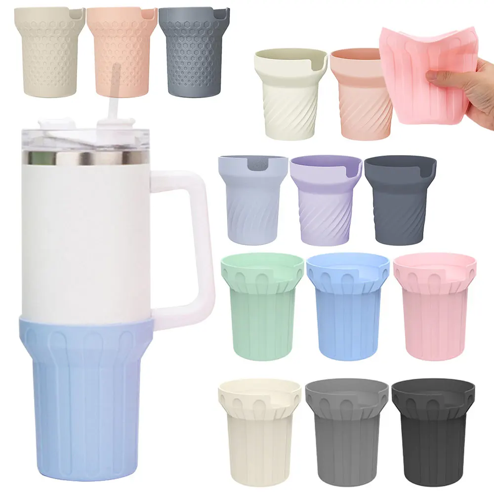 5 Pack Silicone Bottle Boots/Covers - Non-Skid, Heat Insulating Sleeves For Water Bottles & Glass Cups - View #12