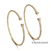2 Pcs Golden Color Women Dubai Bride Wedding Ethiopian Bracelet Africa Bangle 3